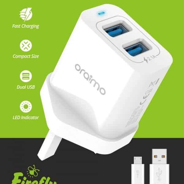 oraimo usb wall charger ocw-u61d