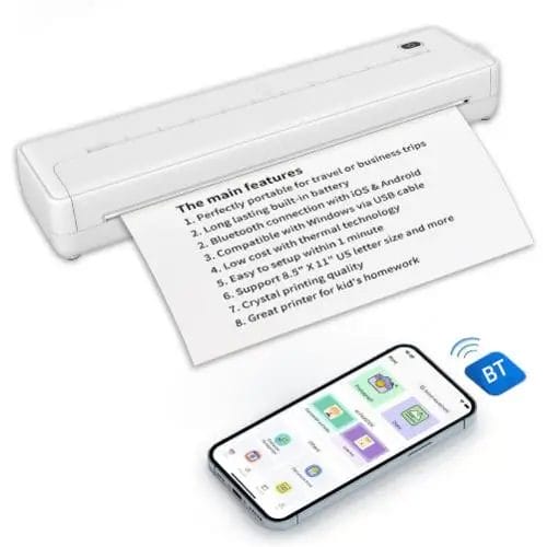 A4 Print Size Portable Thermal A4 Printer